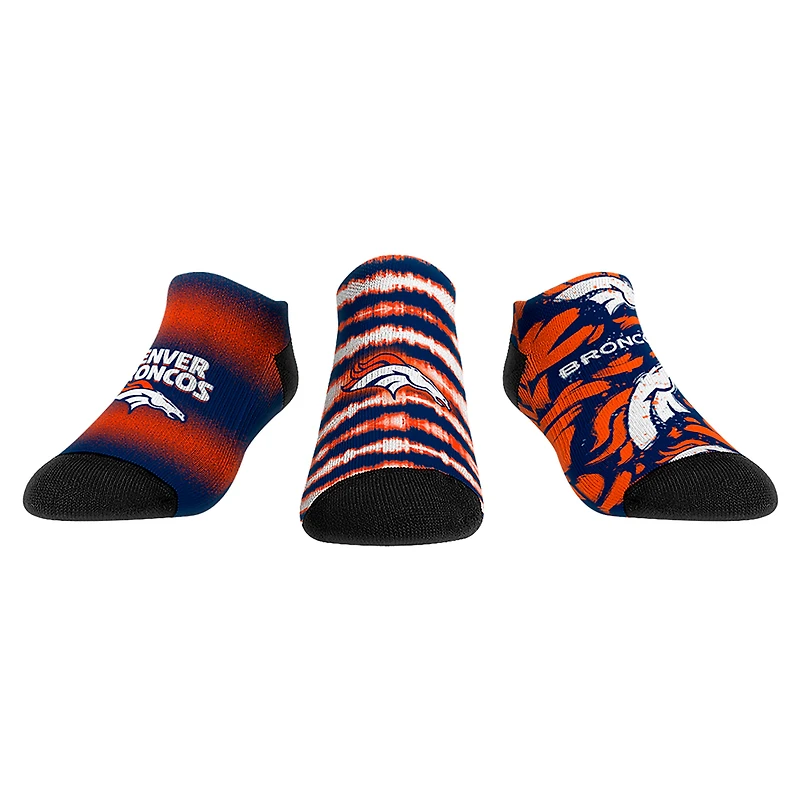 Unisex Rock Em Socks Denver Broncos Make Some Noise Three-Pack Low-Cut Socks Set