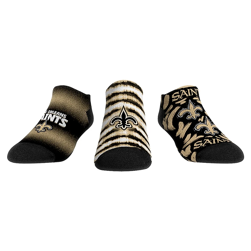 Unisex Rock Em Socks New Orleans Saints Make Some Noise Three-Pack Low-Cut Socks Set