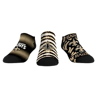Unisex Rock Em Socks New Orleans Saints Make Some Noise Three-Pack Low-Cut Socks Set