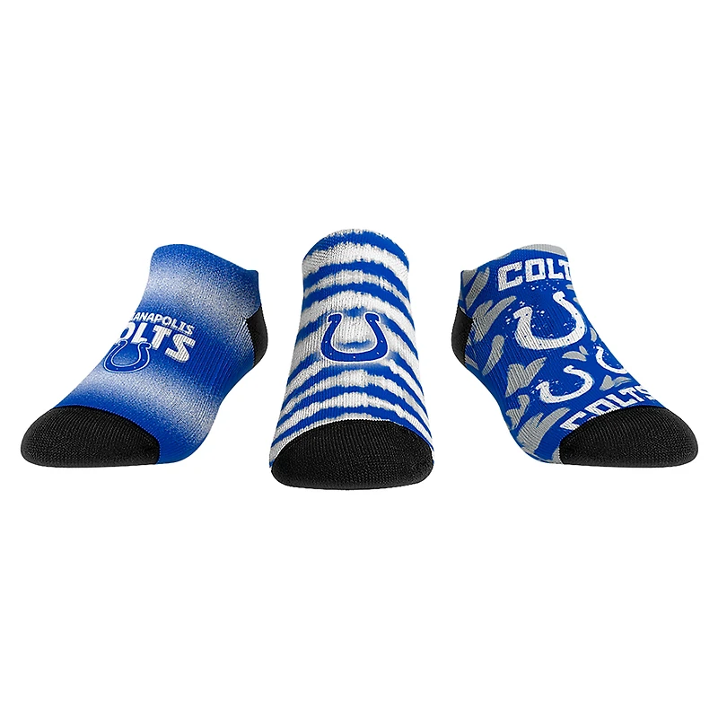 Unisex Rock Em Socks Indianapolis Colts Make Some Noise Three-Pack Low-Cut Socks Set