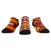 Youth Rock Em Socks Washington Commanders Make Some Noise Three-Pack Low-Cut Socks Set