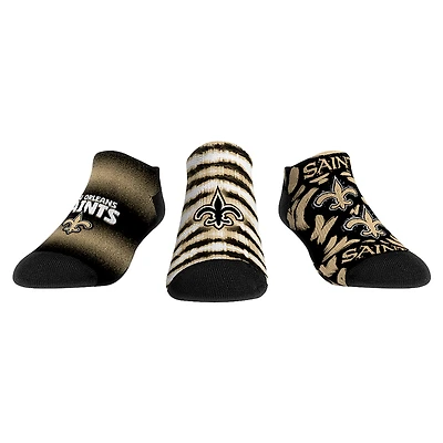 Youth Rock Em Socks New Orleans Saints Make Some Noise Three-Pack Low-Cut Socks Set