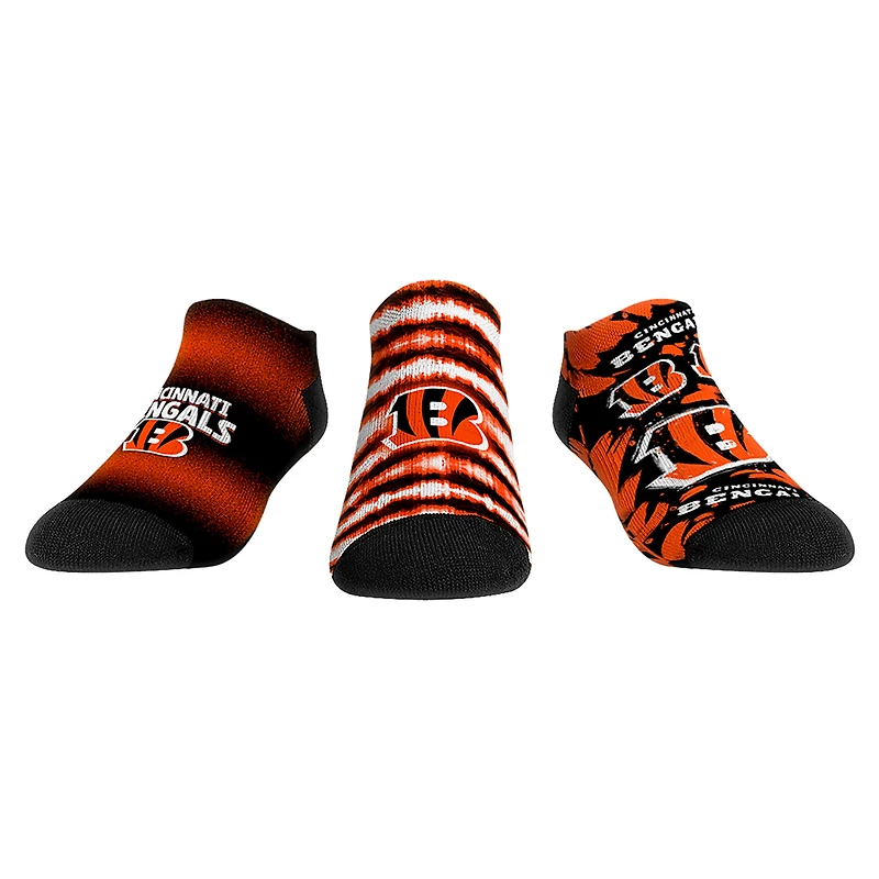 Youth Rock Em Socks Cincinnati Bengals Make Some Noise Three-Pack Low-Cut Socks Set