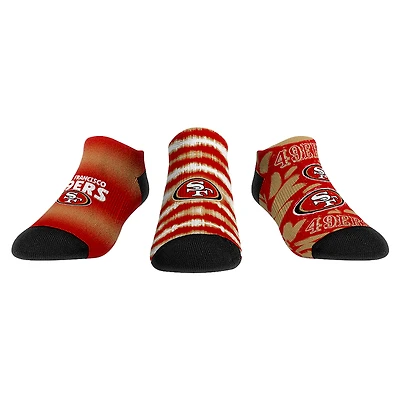 Youth Rock Em Socks San Francisco 49ers Make Some Noise Three-Pack Low-Cut Socks Set