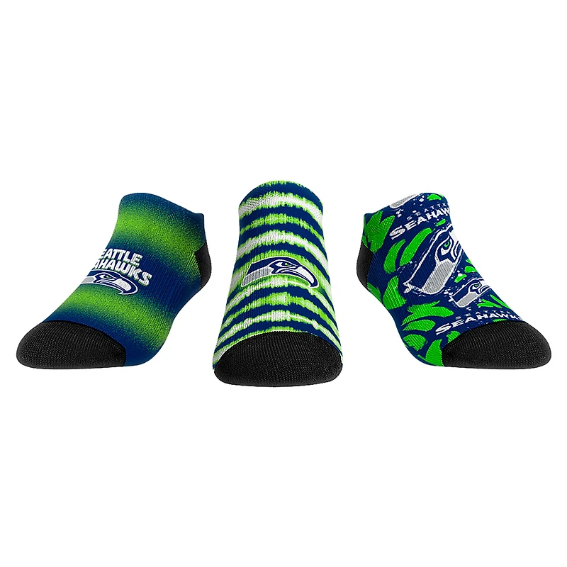 Youth Rock Em Socks Seattle Seahawks Make Some Noise Three-Pack Low-Cut Socks Set