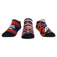 Youth Rock Em Socks Denver Broncos Make Some Noise Three-Pack Low-Cut Socks Set