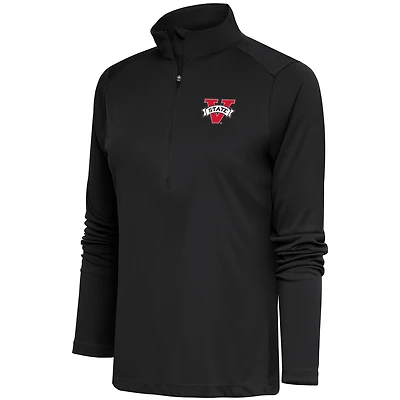 Women's Antigua  Charcoal Valdosta State Blazers Tribute Half-Zip Top