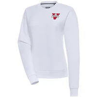 Women's Antigua  White Valdosta State Blazers Victory Pullover Sweatshirt
