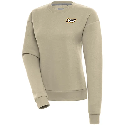 Women's Antigua  Khaki VCU Rams Victory Pullover Sweatshirt