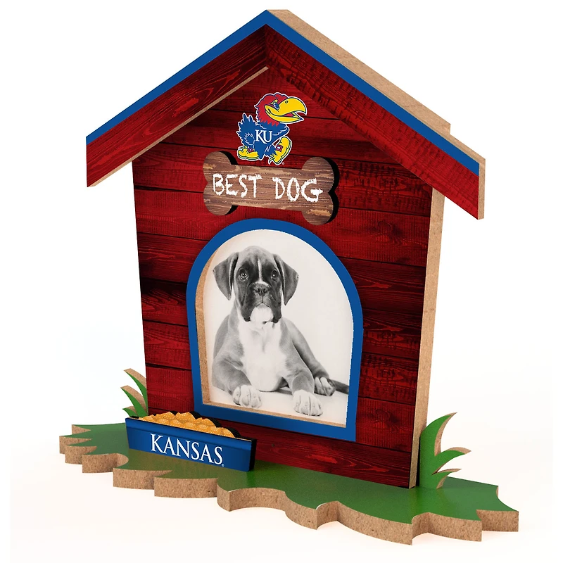 Kansas Jayhawks Dog House Photo Frame