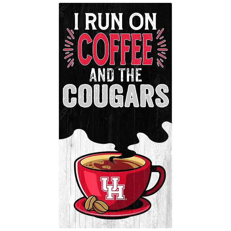 Houston Cougars 6" x 12" Coffee Wall Art