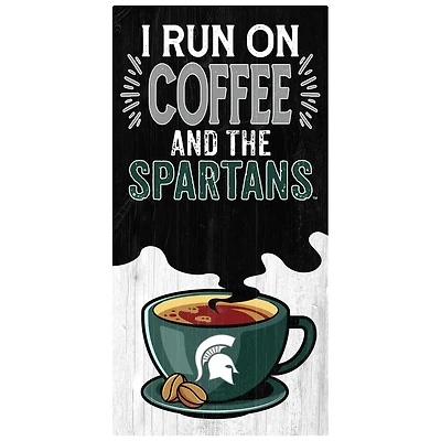 Michigan State Spartans 6" x 12" Coffee Wall Art