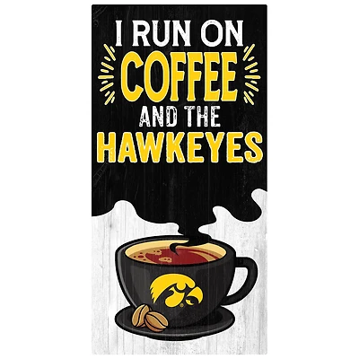 Iowa Hawkeyes 6" x 12" Coffee Wall Art