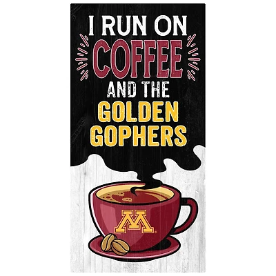 Minnesota Golden Gophers 6" x 12" Coffee Wall Art