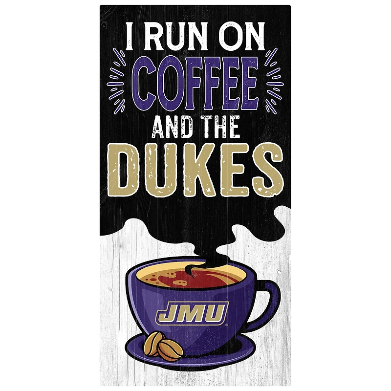 James Madison Dukes 6" x 12" Coffee Wall Art