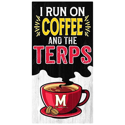 Maryland Terrapins 6" x 12" Coffee Wall Art