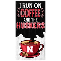 Nebraska Huskers 6" x 12" Coffee Wall Art