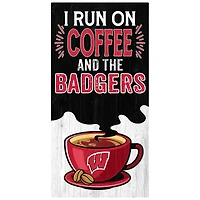 Wisconsin Badgers 6" x 12" Coffee Wall Art