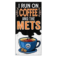 New York Mets 6" x 12" Coffee Wall Art