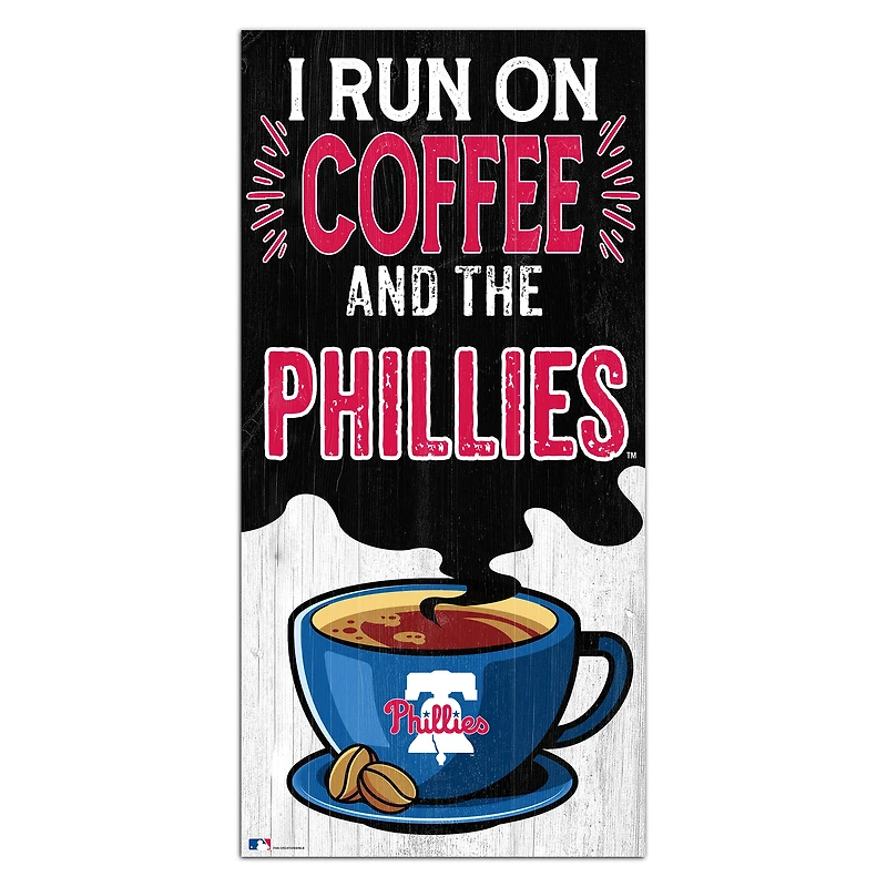 Philadelphia Phillies 6" x 12" Coffee Wall Art