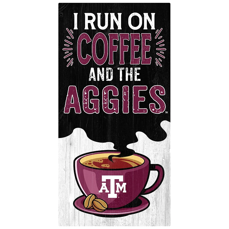 Texas A&M Aggies 6" x 12" Coffee Wall Art