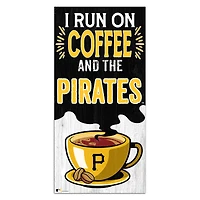 Pittsburgh Pirates 6" x 12" Coffee Wall Art
