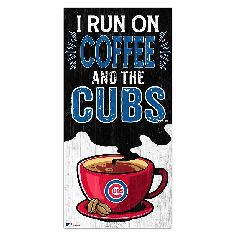 Chicago Cubs 6" x 12" Coffee Wall Art
