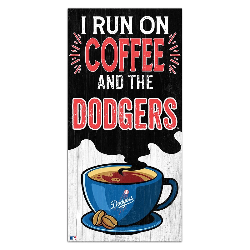 Los Angeles Dodgers 6" x 12" Coffee Wall Art