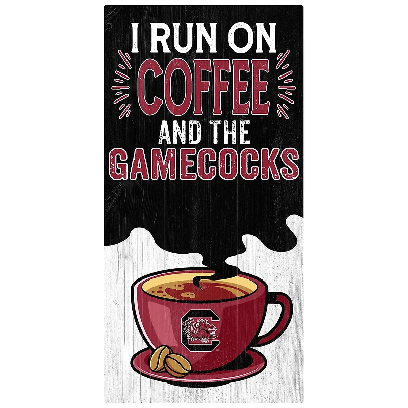 South Carolina Gamecocks 6" x 12" Coffee Wall Art