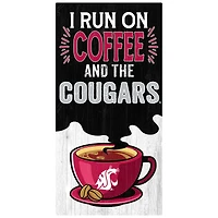 Washington State Cougars 6" x 12" Coffee Wall Art