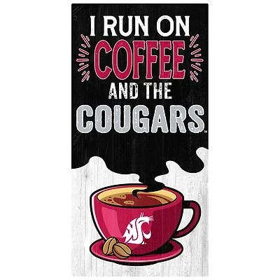 Washington State Cougars 6" x 12" Coffee Wall Art