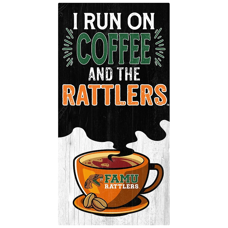 Florida A&M Rattlers 6" x 12" Coffee Wall Art