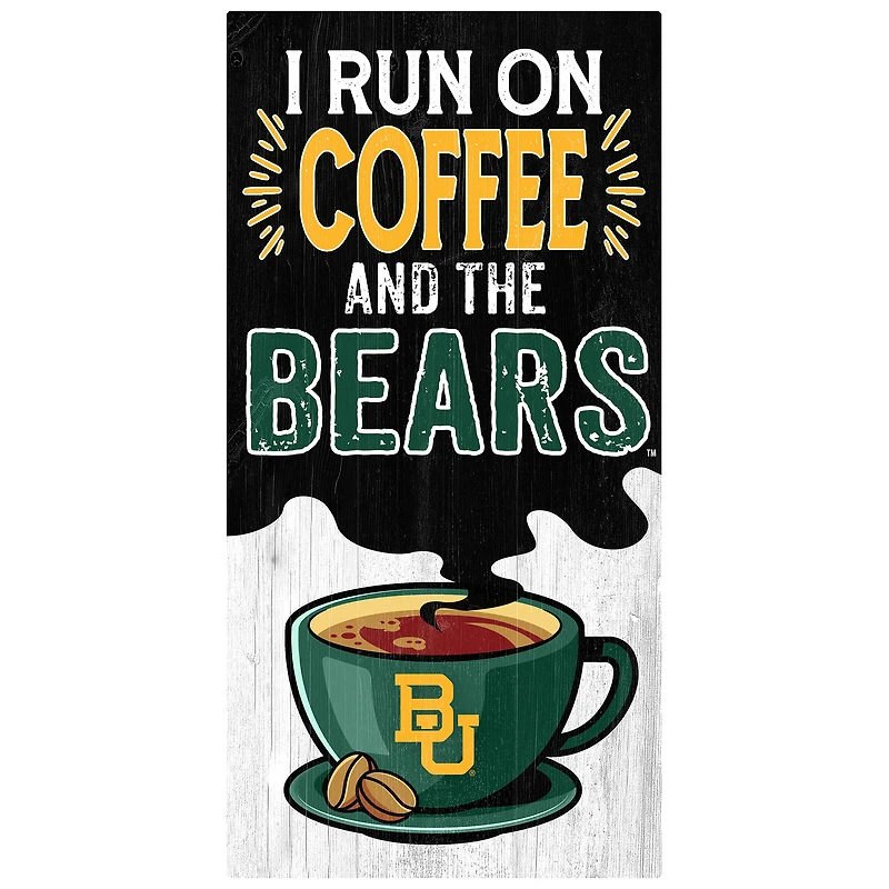 Baylor Bears 6" x 12" Coffee Wall Art
