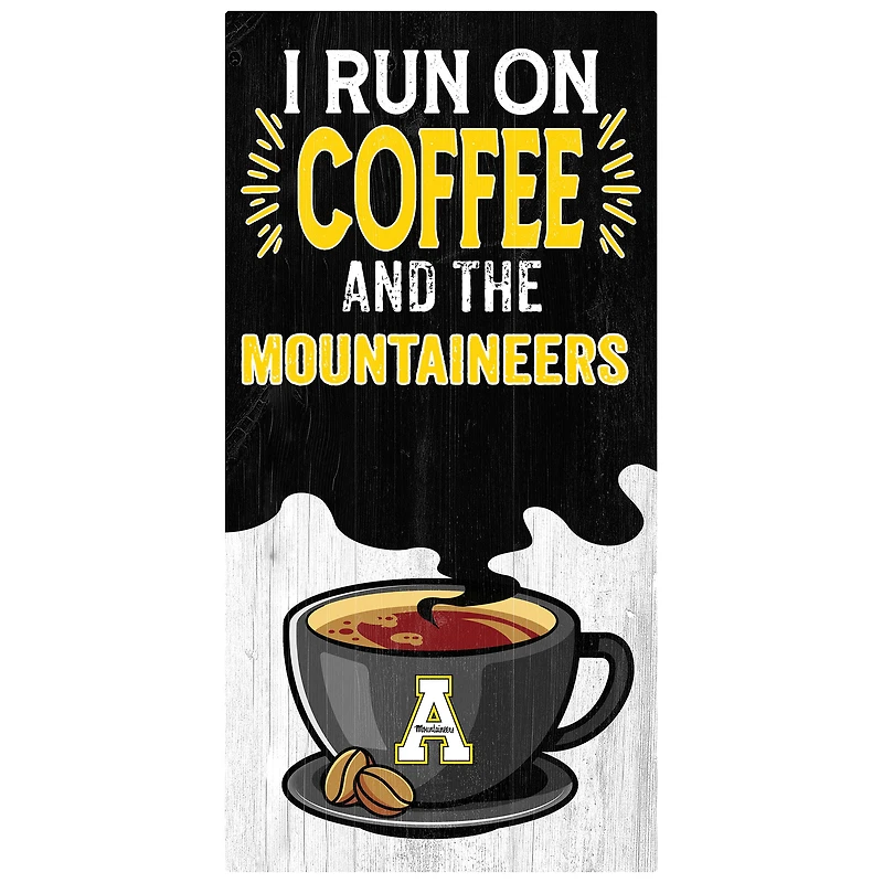 Appalachian State Mountaineers 6" x 12" Coffee Wall Art