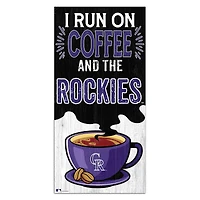 Colorado Rockies 6" x 12" Coffee Wall Art
