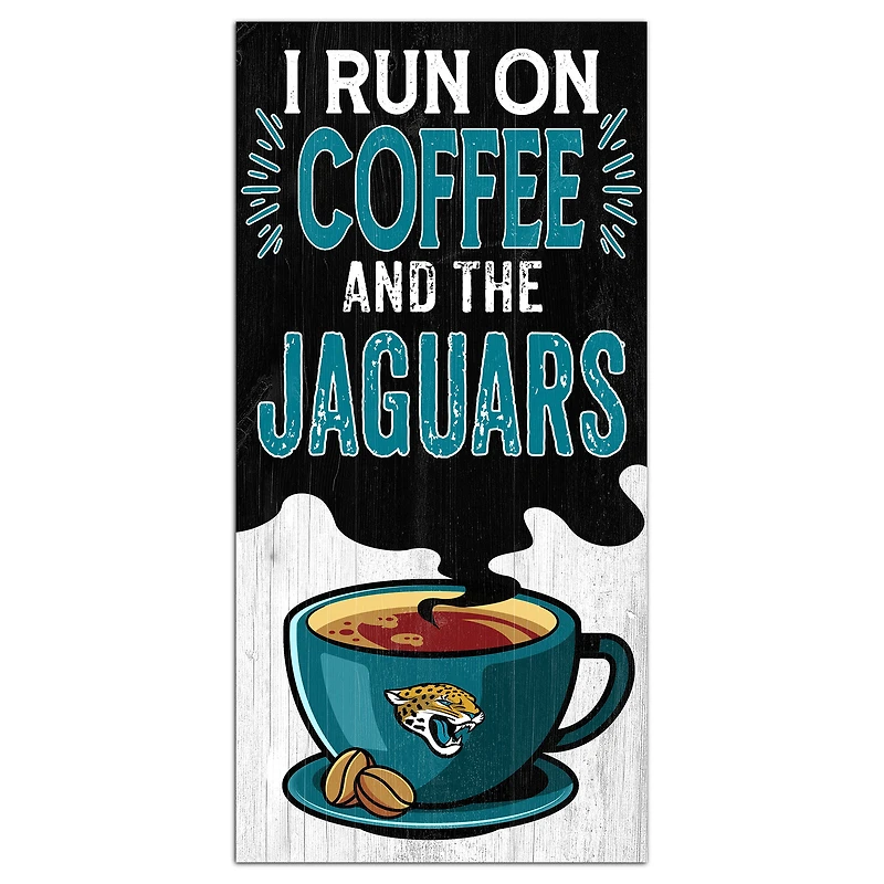Jacksonville Jaguars 6" x 12" Coffee Wall Art