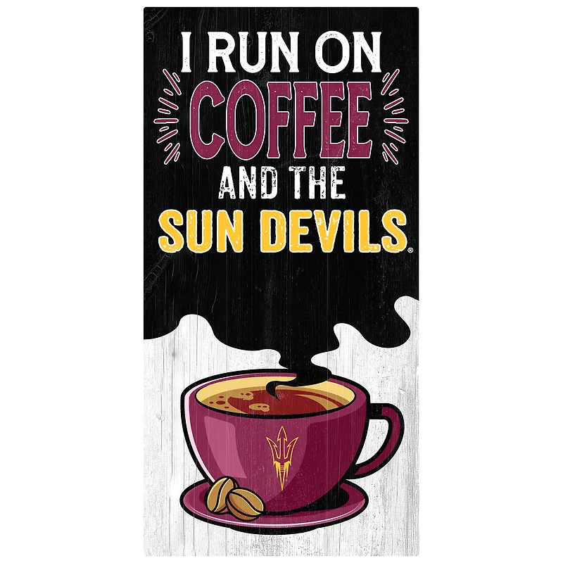Arizona State Sun Devils 6" x 12" Coffee Wall Art