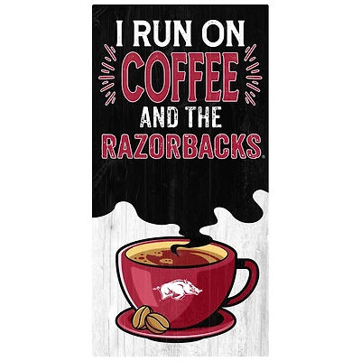 Arkansas Razorbacks 6" x 12" Coffee Wall Art