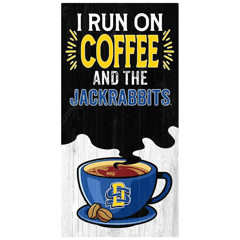 South Dakota State Jackrabbits 6" x 12" Coffee Wall Art