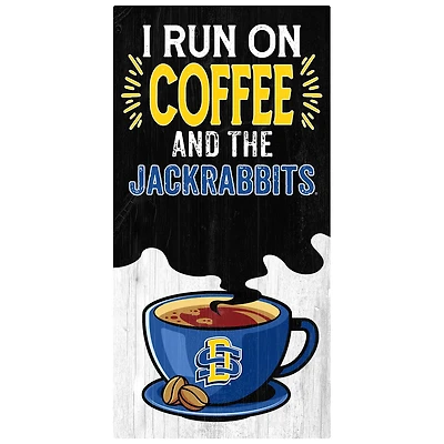 South Dakota State Jackrabbits 6" x 12" Coffee Wall Art