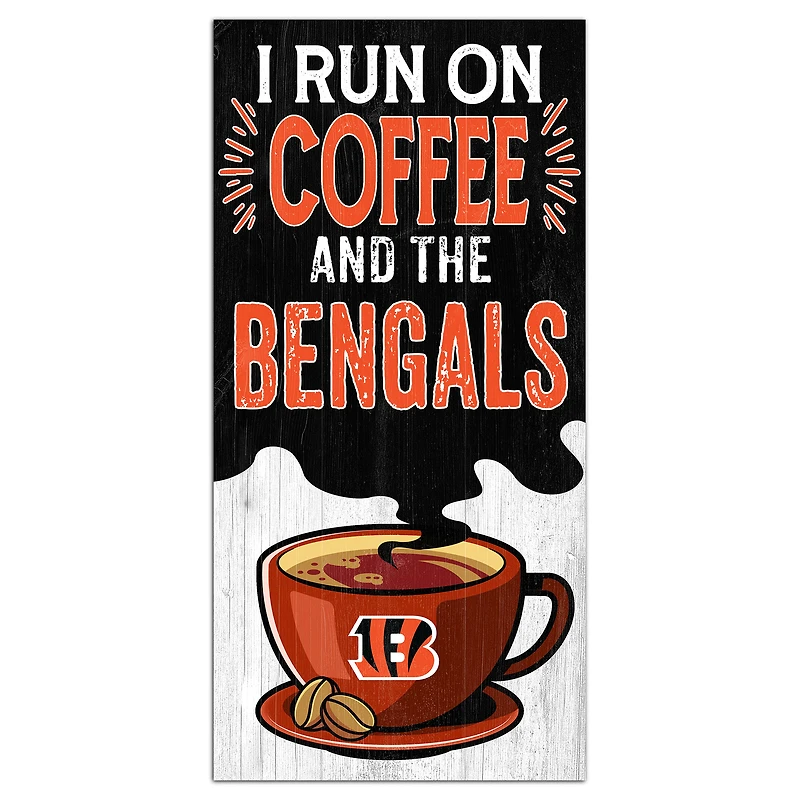 Cincinnati Bengals 6" x 12" Coffee Wall Art