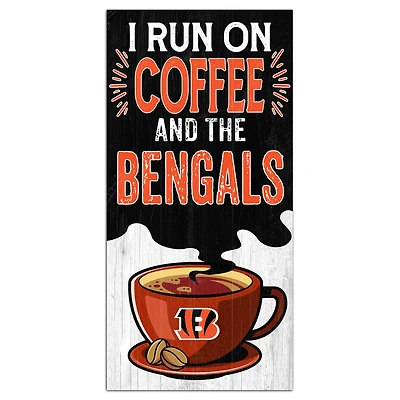 Cincinnati Bengals 6" x 12" Coffee Wall Art