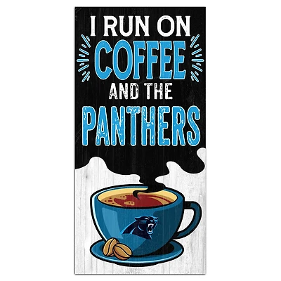 Carolina Panthers 6" x 12" Coffee Wall Art