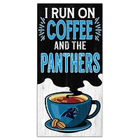 Carolina Panthers 6" x 12" Coffee Wall Art