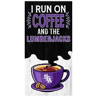 Stephen F Austin Lumberjacks 6" x 12" Coffee Wall Art