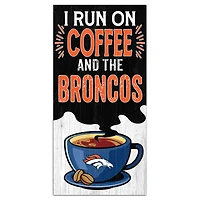 Denver Broncos 6" x 12" Coffee Wall Art