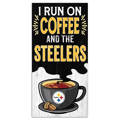 Pittsburgh Steelers 6" x 12" Coffee Wall Art