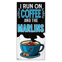 Miami Marlins 6" x 12" Coffee Wall Art