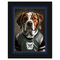 Butler Bulldogs 12'' x 16'' Framed Dog In Jersey Print