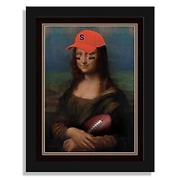 Syracuse Orange 12" x 16" Mona Lisa Fan Framed Fine Art Print